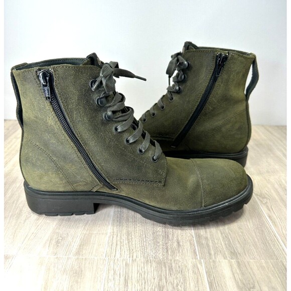 Camper Boots Men's 7 US, 40 EU green Brutus Trek #K300434 Lace Ankle zip Nubuck - Picture 11 of 14
